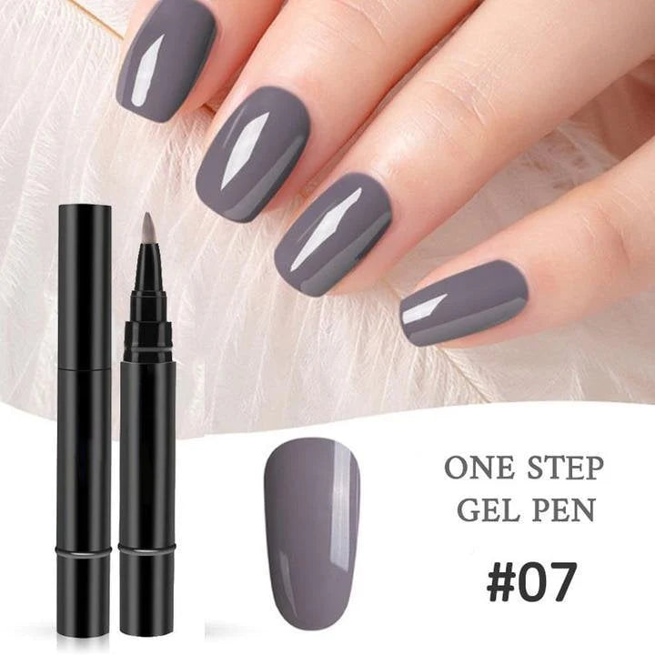 ✨One Step Gel Nail Pen | 3-in-1 No Topcoat UV Nail Polish | Long-Lasting DIY Manicure Pen with Precision Tip🎨