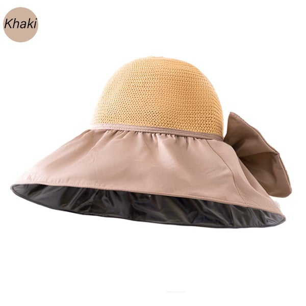 ☀️Foldable Anti-UV Ribbon Pouch Sun Hat⛱️👒