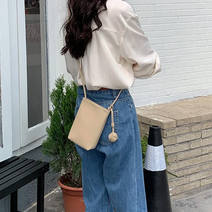 💎 Premium Minimalist Crossbody Phone Purse – Korean Fashion Lightweight Small Shoulder Bag 🌟