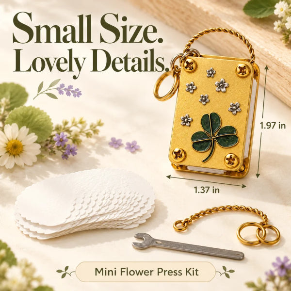 ✨Choose Life. Love It-Best gift💖Mini Flower Press Kit🌸Press Petals & Clovers on the Go