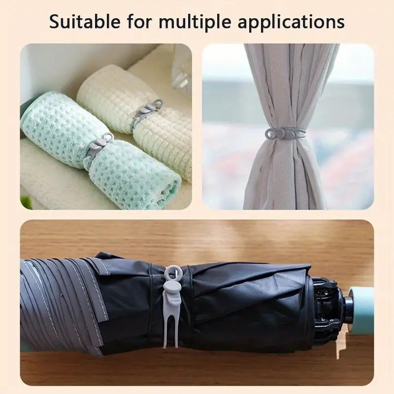 20pcs Reusable Silicone Cable Ties