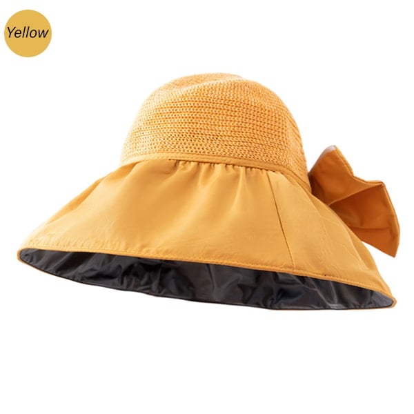 ☀️Foldable Anti-UV Ribbon Pouch Sun Hat⛱️👒