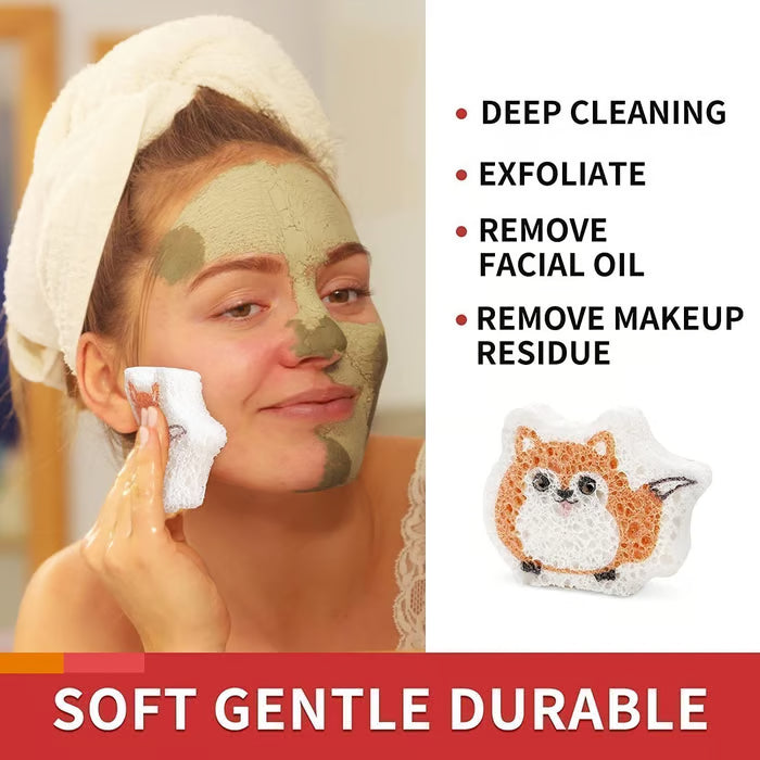 Compressed Natural Cellulose Face Sponge