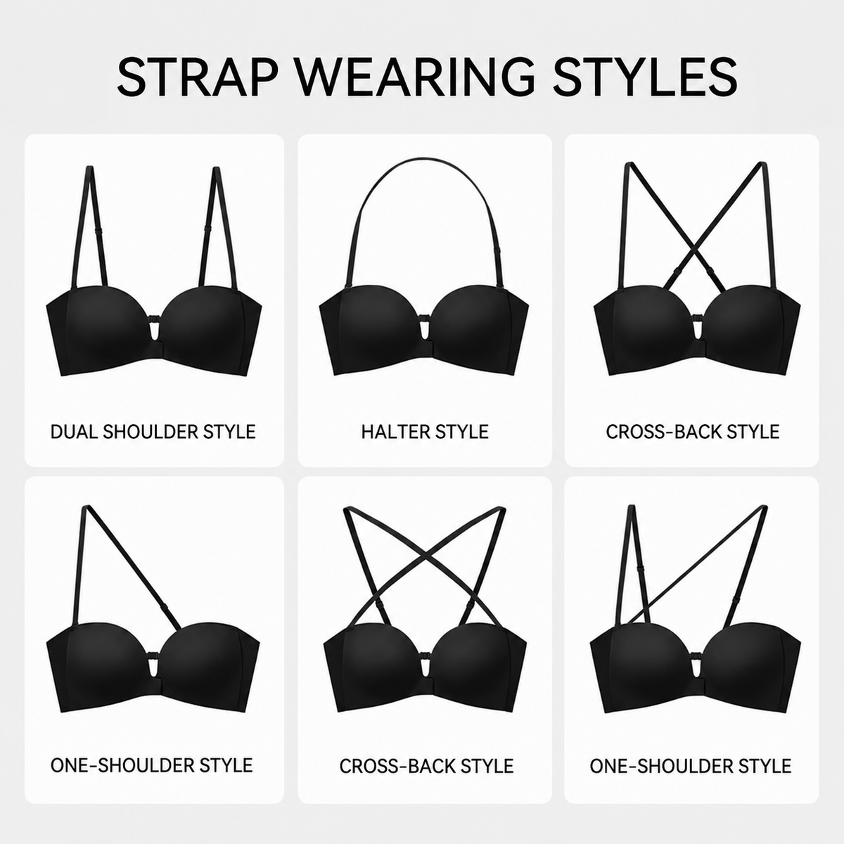 “I Finally Found a Bra That Disappears Under Everything I Wear” 💗-Strapless Front-Closure Push-Up Bra – Anti-Slip Grip
