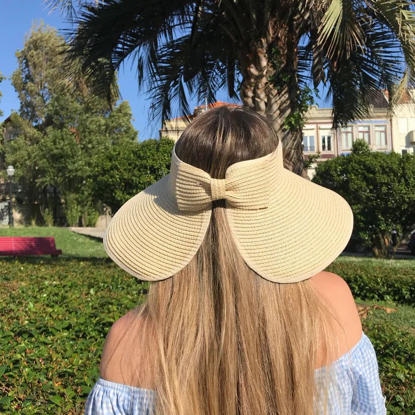 👒Women's UPF 50+ Wide Brim Roll-up Straw Sun Hat Sun Visor