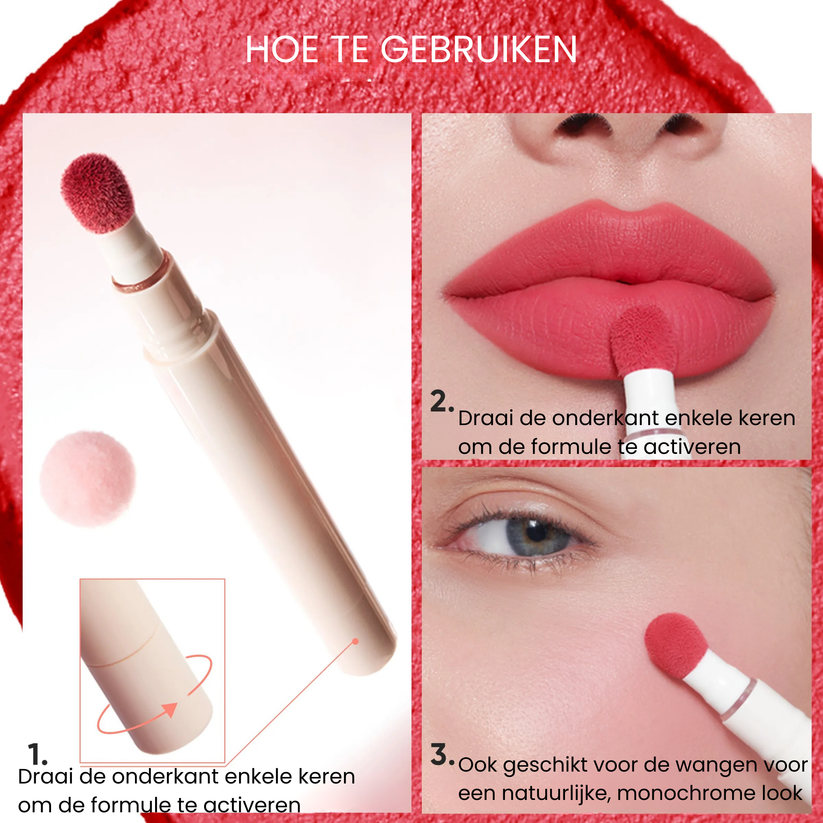 Lip Powder Cream 💄✨ Non-Stick, Non-Fading Soft-Matte Finish