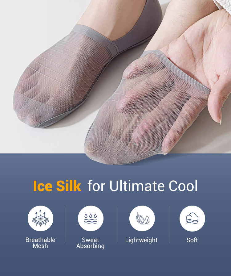 🔥Ice Silk No-Show Socks Set