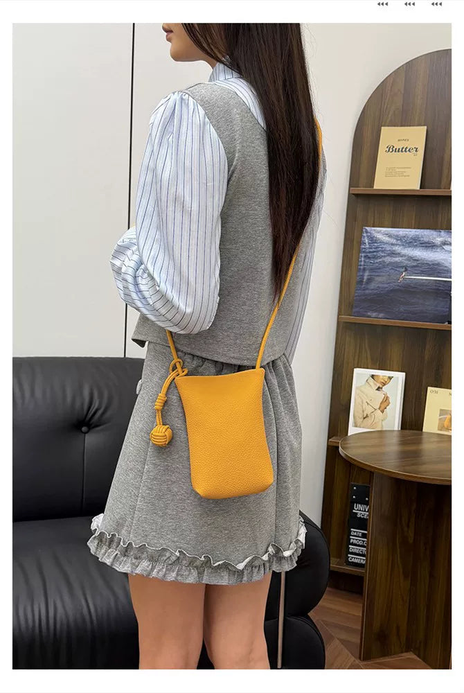 💎 Premium Minimalist Crossbody Phone Purse – Korean Fashion Lightweight Small Shoulder Bag 🌟