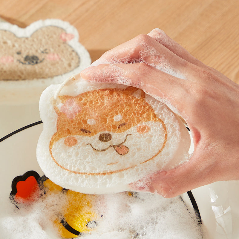Compressed Natural Cellulose Face Sponge