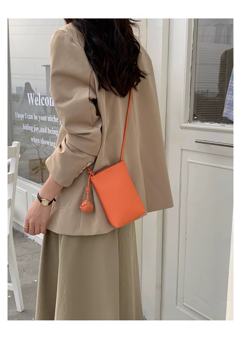 💎 Premium Minimalist Crossbody Phone Purse – Korean Fashion Lightweight Small Shoulder Bag 🌟