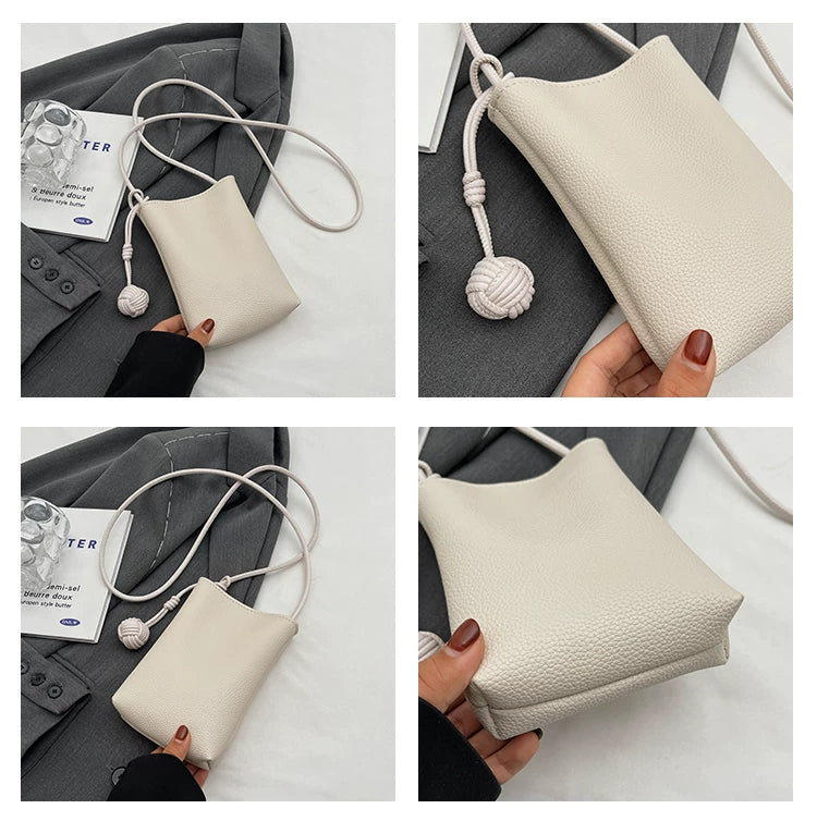 💎 Premium Minimalist Crossbody Phone Purse – Korean Fashion Lightweight Small Shoulder Bag 🌟