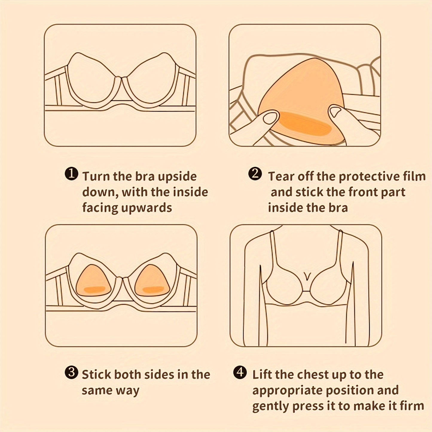 Instant Boost Breast Lift Sticky Insert Pads