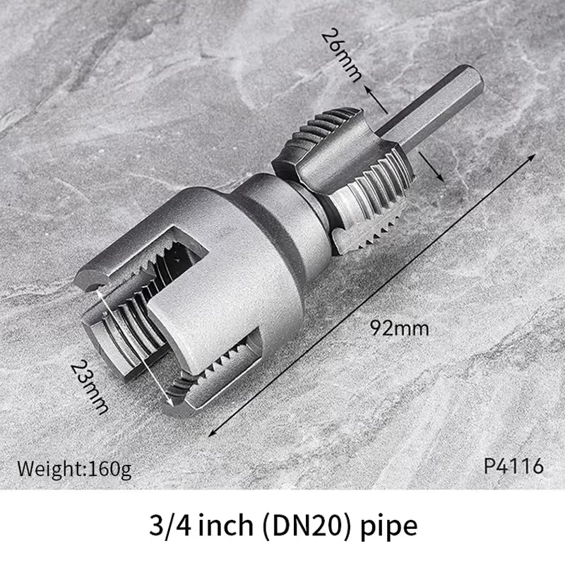 Integrated Internal & External Pipe Threading Tool