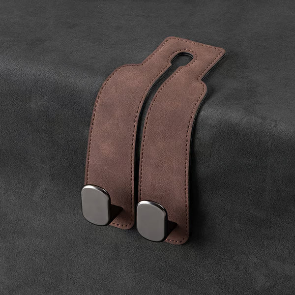 🚗Car Seat Back Alcantara Storage Hook - 💥Double Hook Holder for Convenient Storage(2PCS)