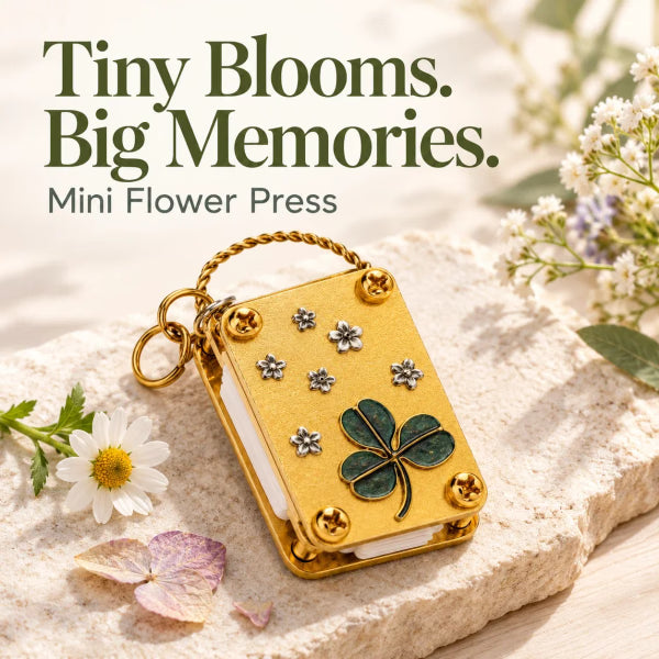 ✨Choose Life. Love It-Best gift💖Mini Flower Press Kit🌸Press Petals & Clovers on the Go