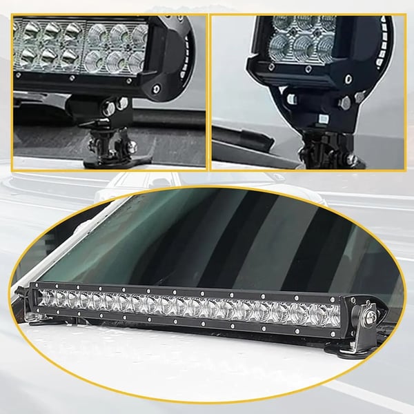 Heavy Duty Adjustable LED Light Bar Brackets（2PCS）