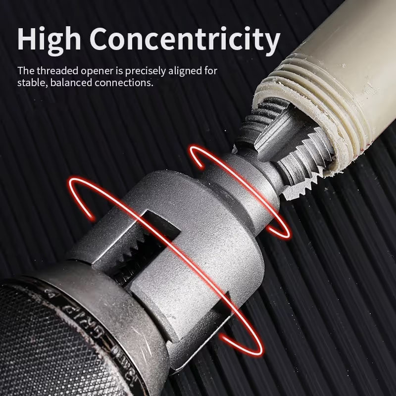 Integrated Internal & External Pipe Threading Tool