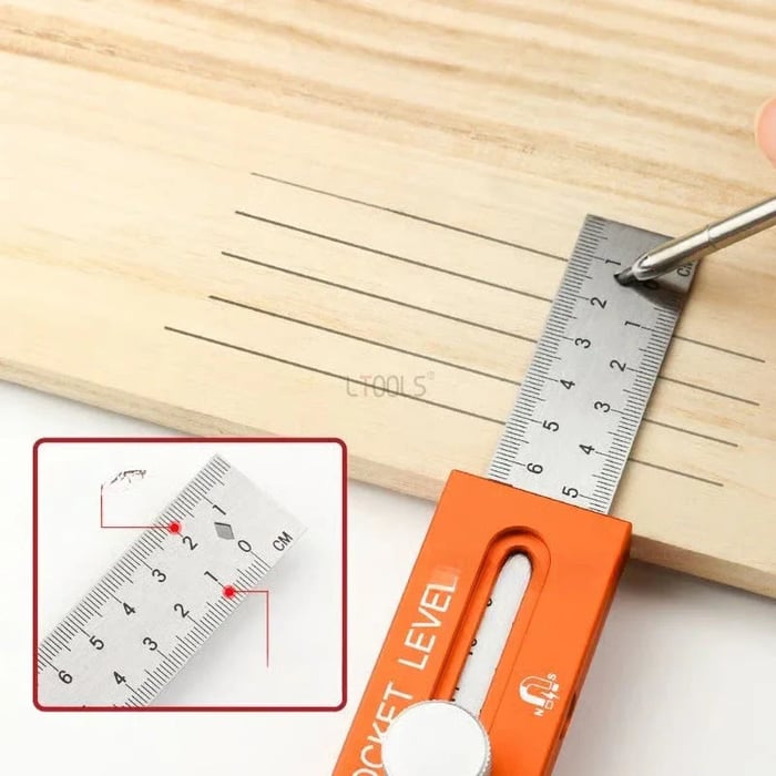 📏Multifunctional marking level ruler