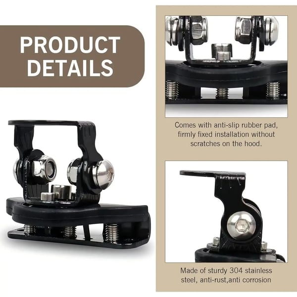 Heavy Duty Adjustable LED Light Bar Brackets（2PCS）