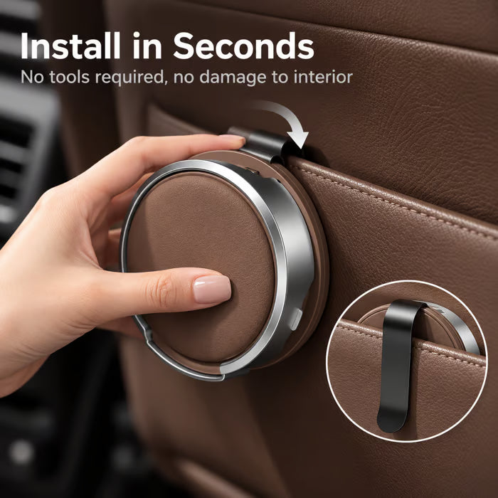 🔥Last Day 50% OFF🚗 Universal Foldable Car Cup Holder with Hook – Space-Saving Drink & Storage Organizer