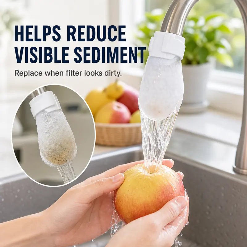 [Stop letting invisible impurities ruin your water]100 cotton filter bags disposable Cotton Faucet Filter Bags with 10 fastening strap