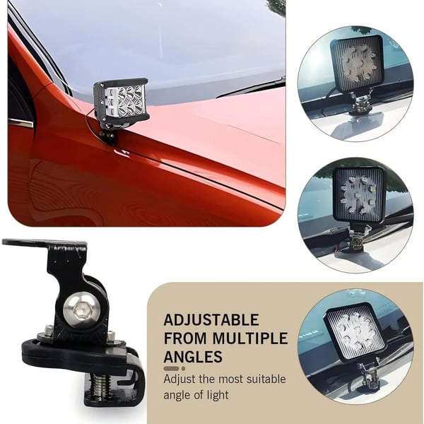Heavy Duty Adjustable LED Light Bar Brackets（2PCS）