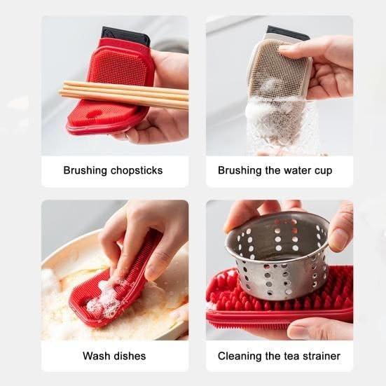Silicone Scrub and Scraper Kitchen Tool 🧽🍳(Buy 1 get 1 Free)