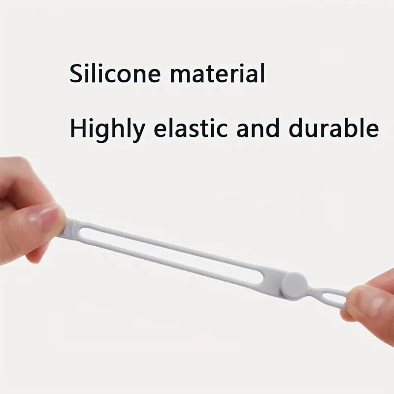 20pcs Reusable Silicone Cable Ties