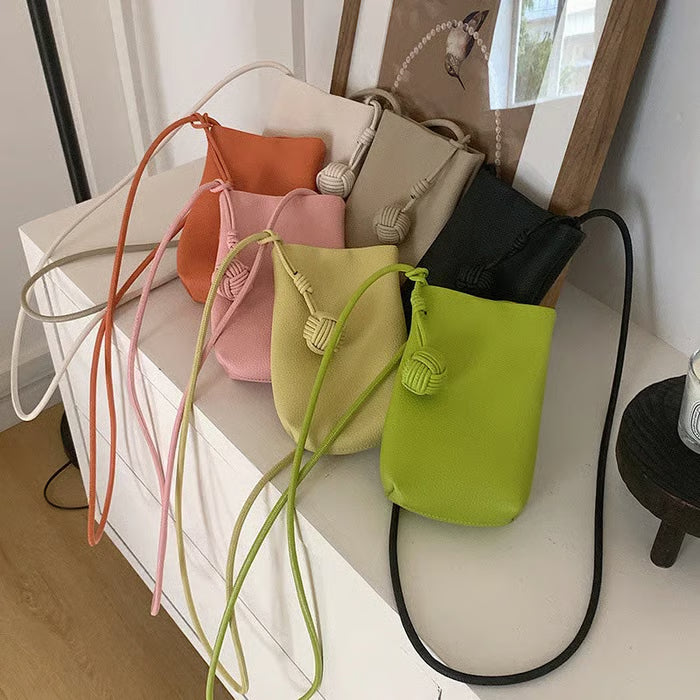 💎 Premium Minimalist Crossbody Phone Purse – Korean Fashion Lightweight Small Shoulder Bag 🌟