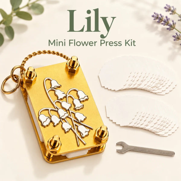 ✨Choose Life. Love It-Best gift💖Mini Flower Press Kit🌸Press Petals & Clovers on the Go