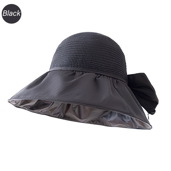 ☀️Foldable Anti-UV Ribbon Pouch Sun Hat⛱️👒