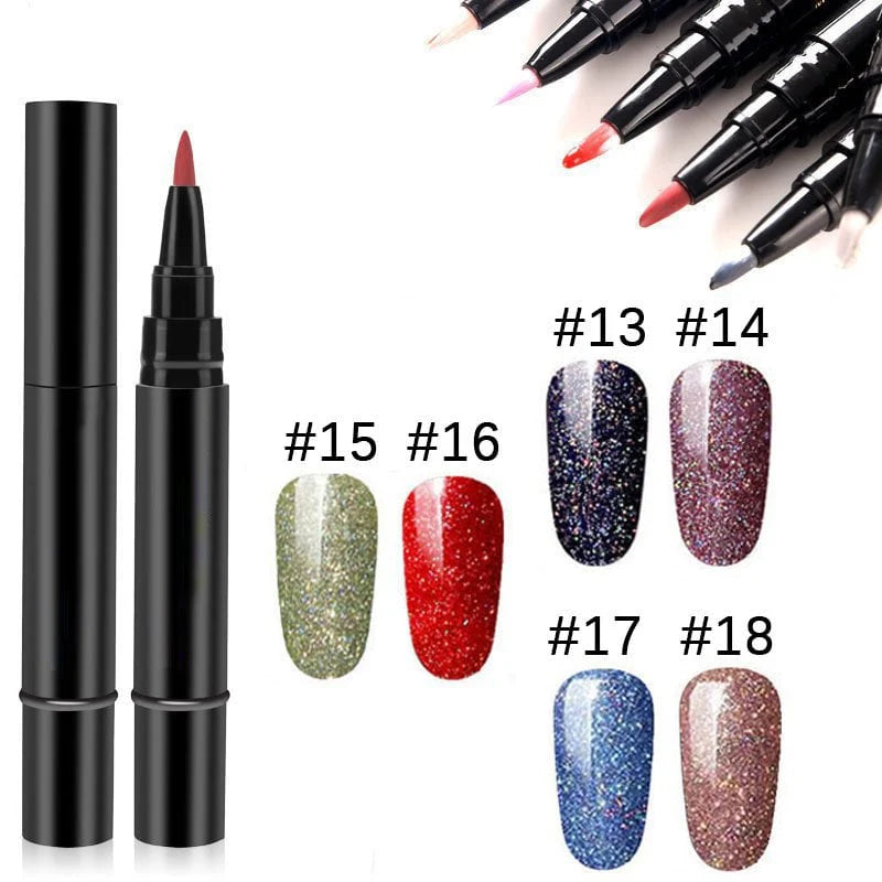 ✨One Step Gel Nail Pen | 3-in-1 No Topcoat UV Nail Polish | Long-Lasting DIY Manicure Pen with Precision Tip🎨