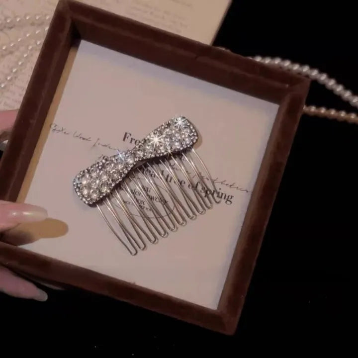 💥Buy 1 Get 1 Free💥Rhinestone bow hair comb