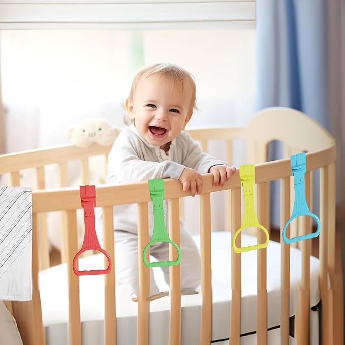 👶🏻Pull Up Ring for Baby Playpen Handle Grip for Toddlers - 2PCS