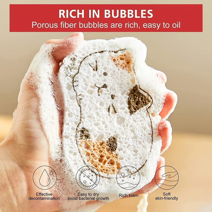 Compressed Natural Cellulose Face Sponge