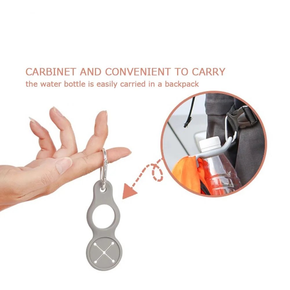🏆Hot Sale⚡🌟 Silicone Sport Kettle Buckle Outdoor Carabiner Water Bottle Holder(4pieces 1 set)