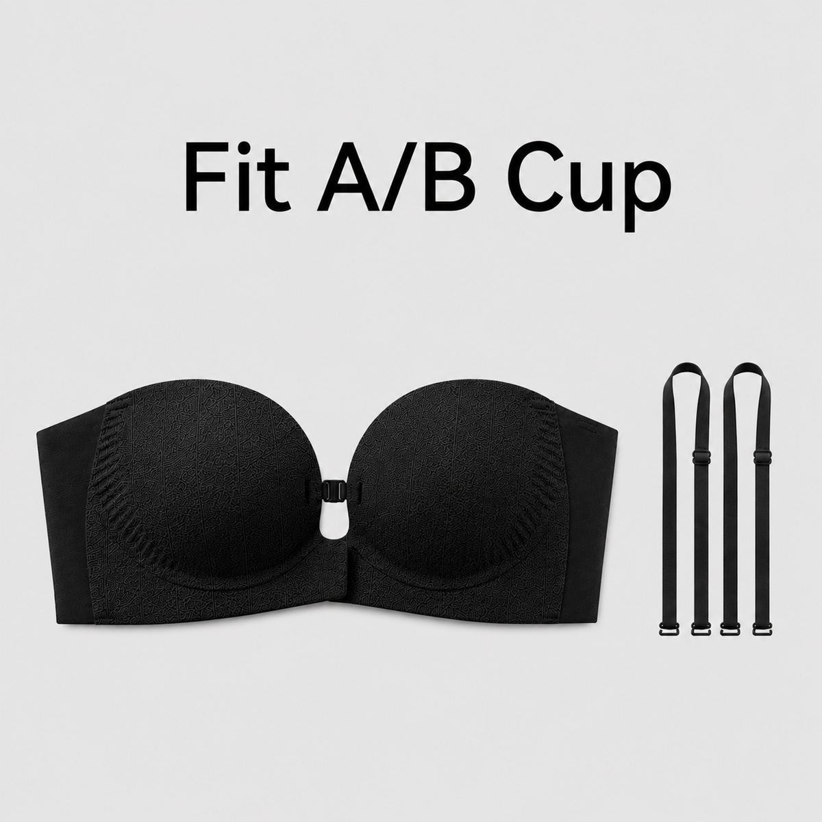“I Finally Found a Bra That Disappears Under Everything I Wear” 💗-Strapless Front-Closure Push-Up Bra – Anti-Slip Grip