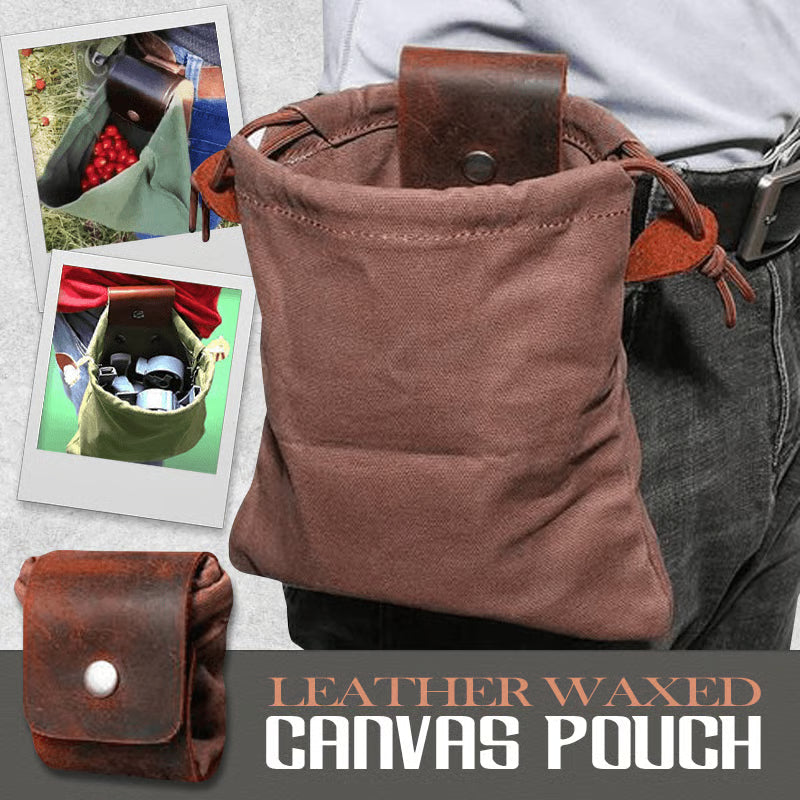 🏆75K+ SOLD! Leather Canvas Pouch