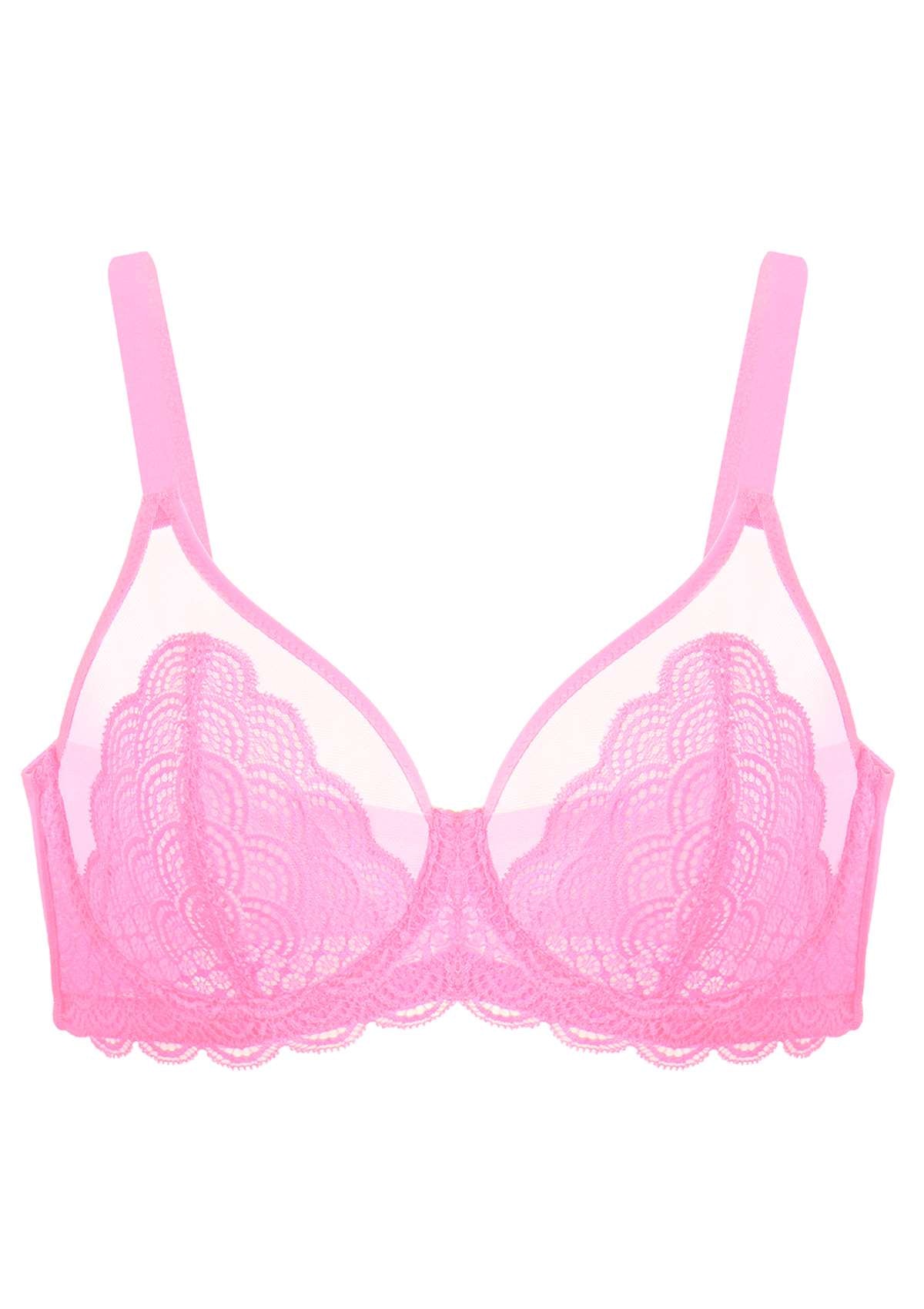 Mermaid Scale Lace Push-Up Bra