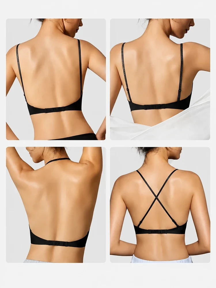 🛍️ Elevate your fit&Stop letting awkward bra straps ruin your cute outfits!🌬️ Seamless Air-Vent Low Back Bra