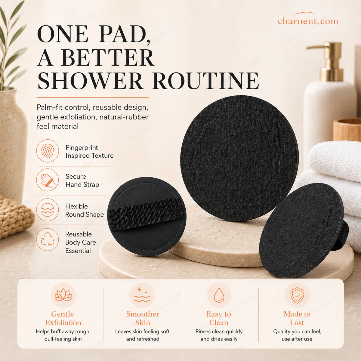 🥳HOT SALE💞50K+ SOLD!🌸 50% OFF! Scrub Bath Pads – Gently exfoliate, unclog pores, reveal brighter skin. Durable rubber, easy to rinse. A little scrub goes a long way! ✨🛀