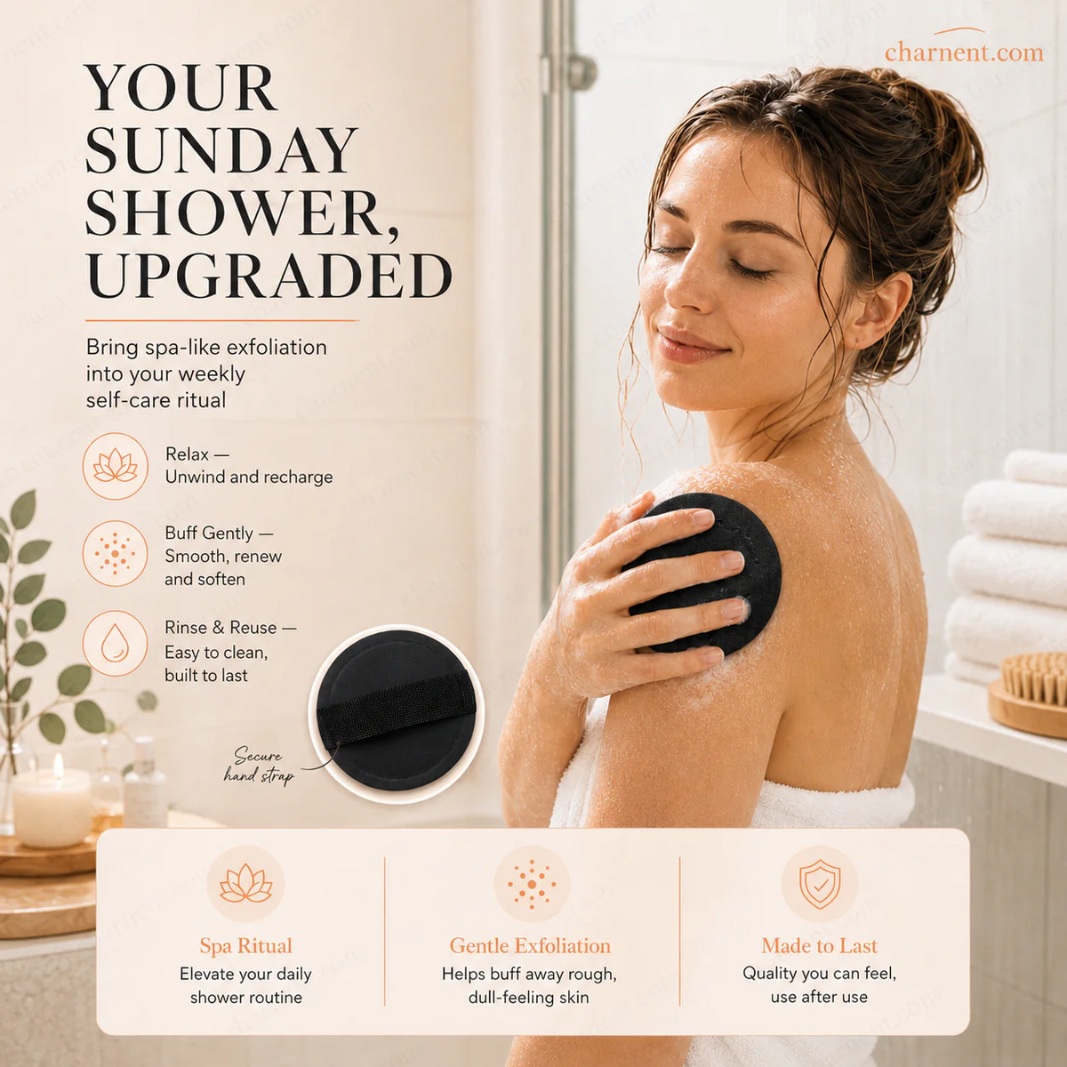 🥳HOT SALE💞50K+ SOLD!🌸 50% OFF! Scrub Bath Pads – Gently exfoliate, unclog pores, reveal brighter skin. Durable rubber, easy to rinse. A little scrub goes a long way! ✨🛀