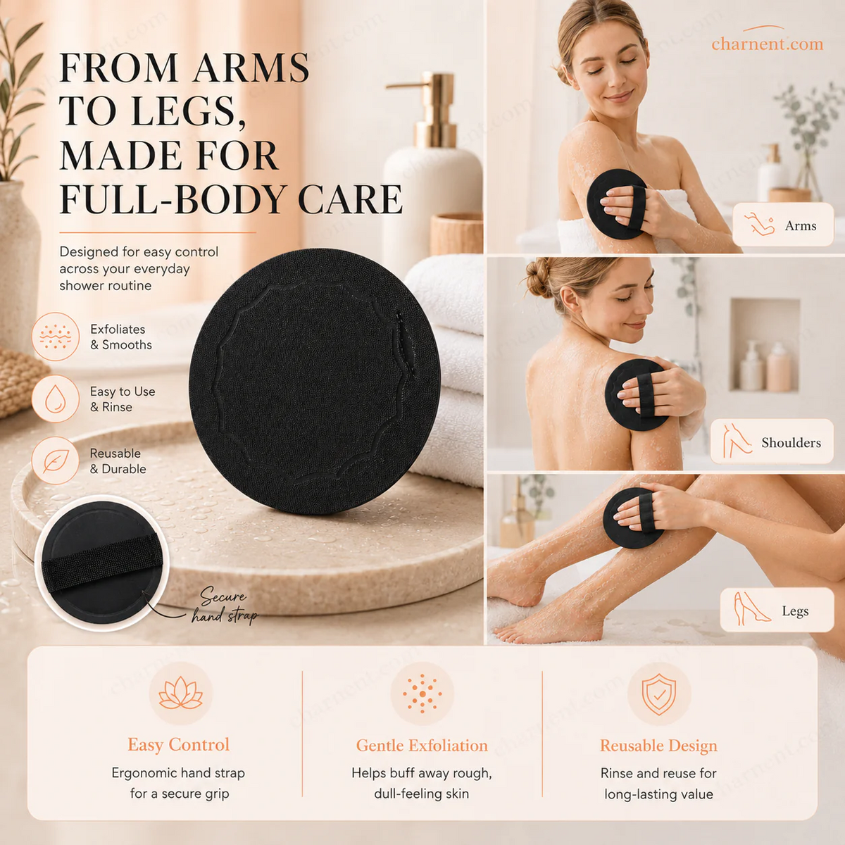 🥳HOT SALE💞50K+ SOLD!🌸 50% OFF! Scrub Bath Pads – Gently exfoliate, unclog pores, reveal brighter skin. Durable rubber, easy to rinse. A little scrub goes a long way! ✨🛀