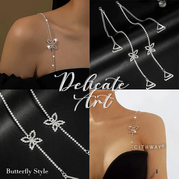 Elegant Rhinestone Dress Bra Strap (1 Pair)