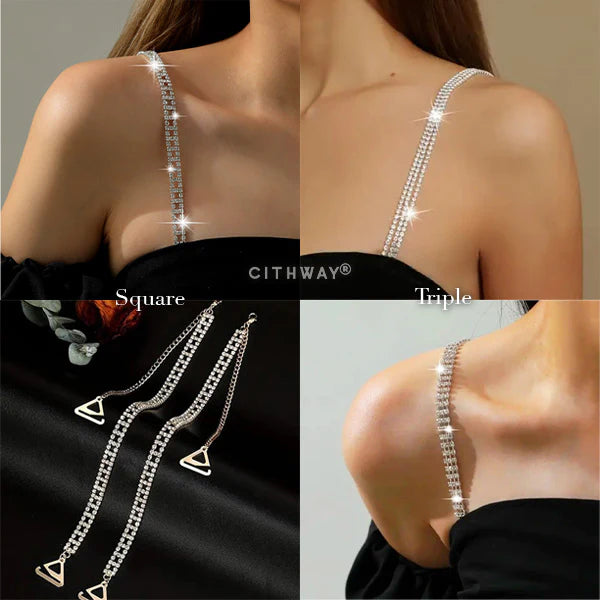 Elegant Rhinestone Dress Bra Strap (1 Pair)