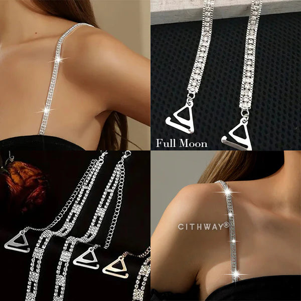 Elegant Rhinestone Dress Bra Strap (1 Pair)