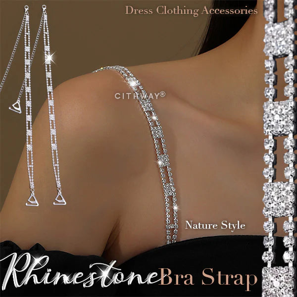 Elegant Rhinestone Dress Bra Strap (1 Pair)