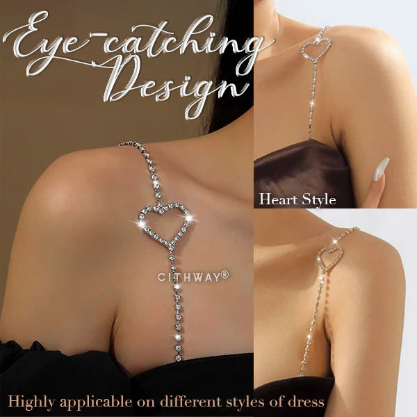 Elegant Rhinestone Dress Bra Strap (1 Pair)