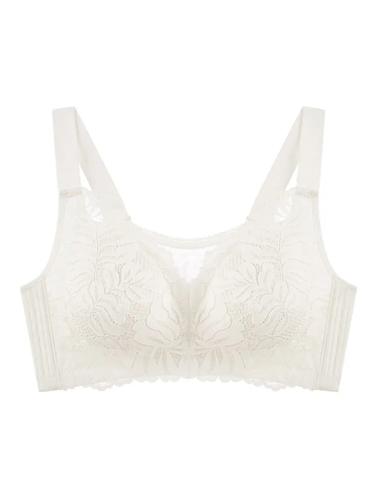 Shape-enhancing Minimizer Bra Comfortable & Sexy With Prevent Accidental Exposure Lace Trim