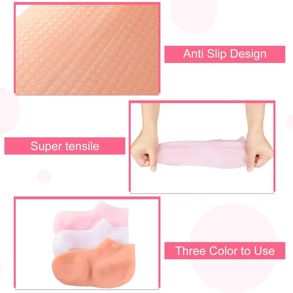 Moisturizing foot mask Protective and exfoliating silicone socks💖